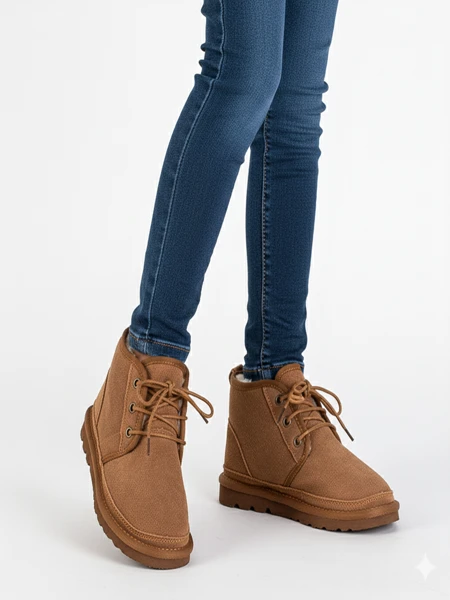 Детски боти Venus Camel, кожени, удобни за есента