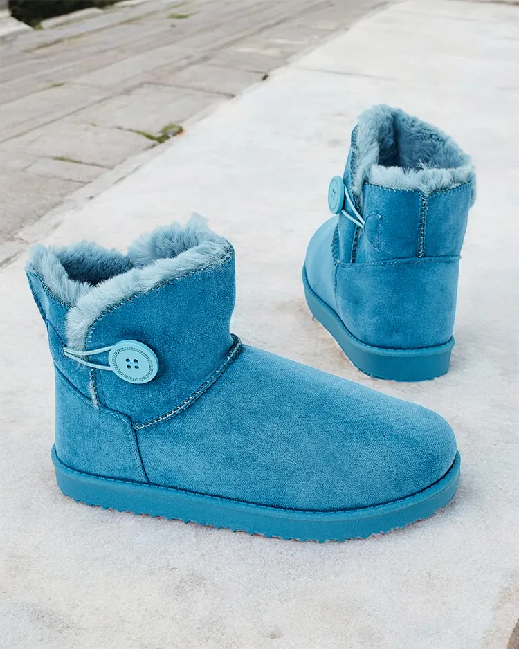 Royalfashion Дамски къси ботуши a'la snow boots Malla