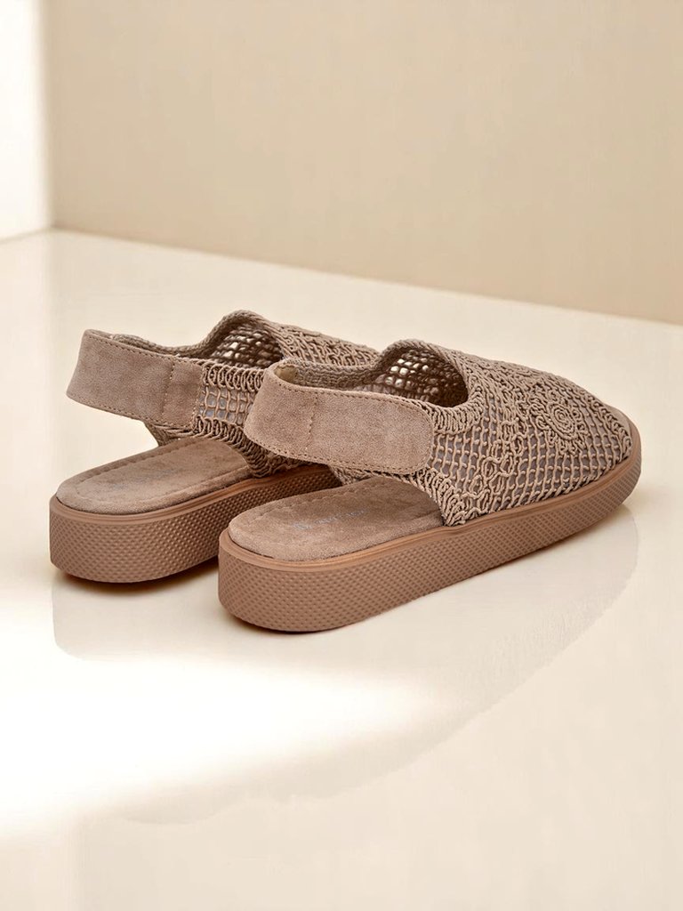 Royalfashion дамски ажурни сандали Levay с горна част