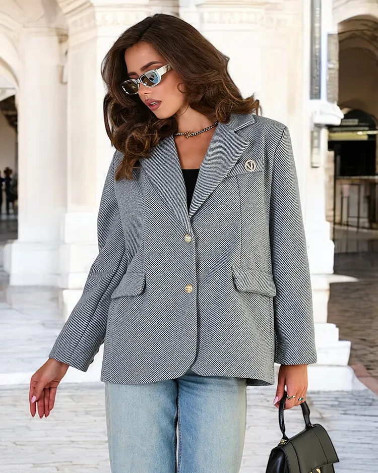 Royalfashion Дамско късо палто