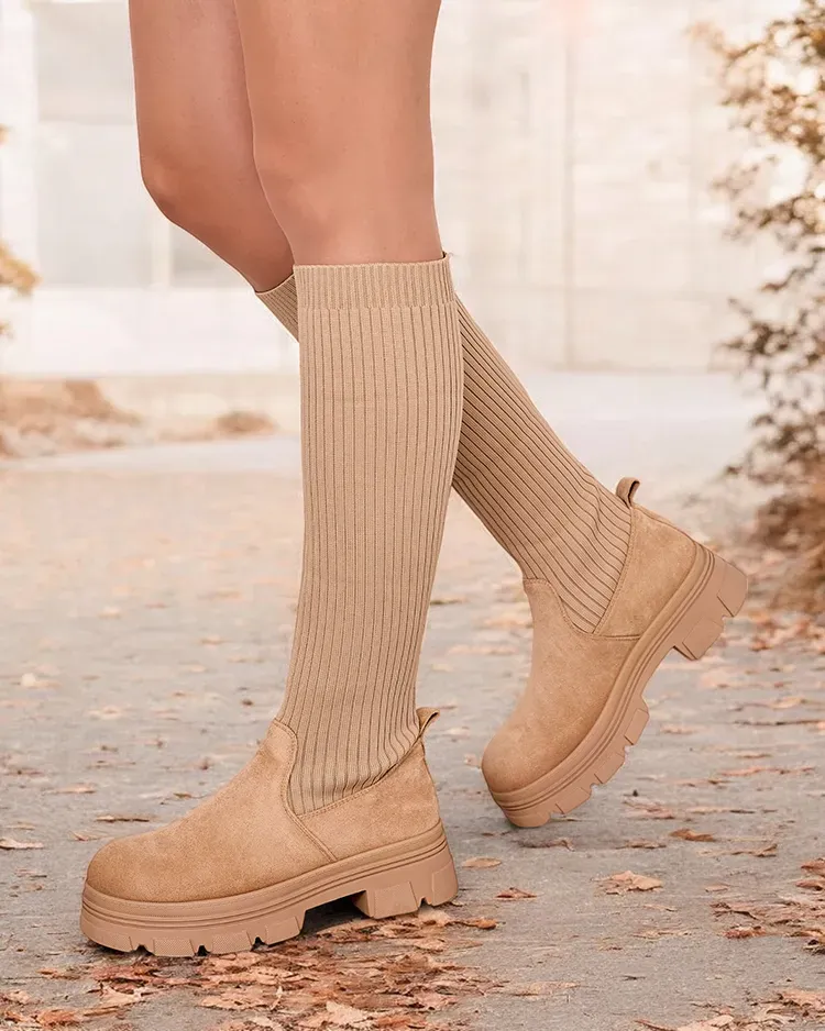 Royalfashion Дамски ботуши Anobbi с приплъзване