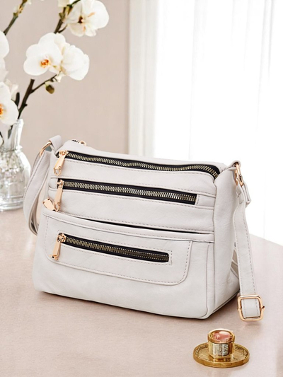 Royalfashion Малка квадратна чанта от еко кожа Niva Time