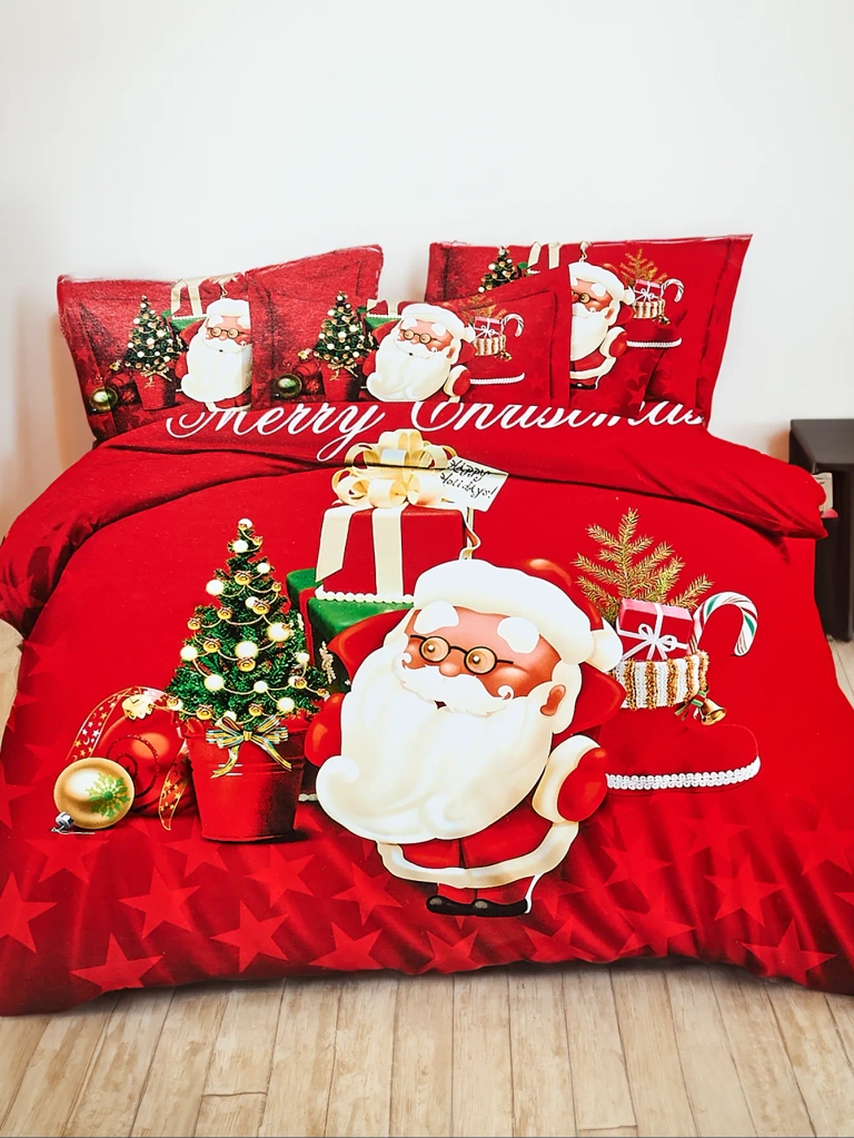 Royalfashion Коледно спално бельо 160x200 комплект 3 части