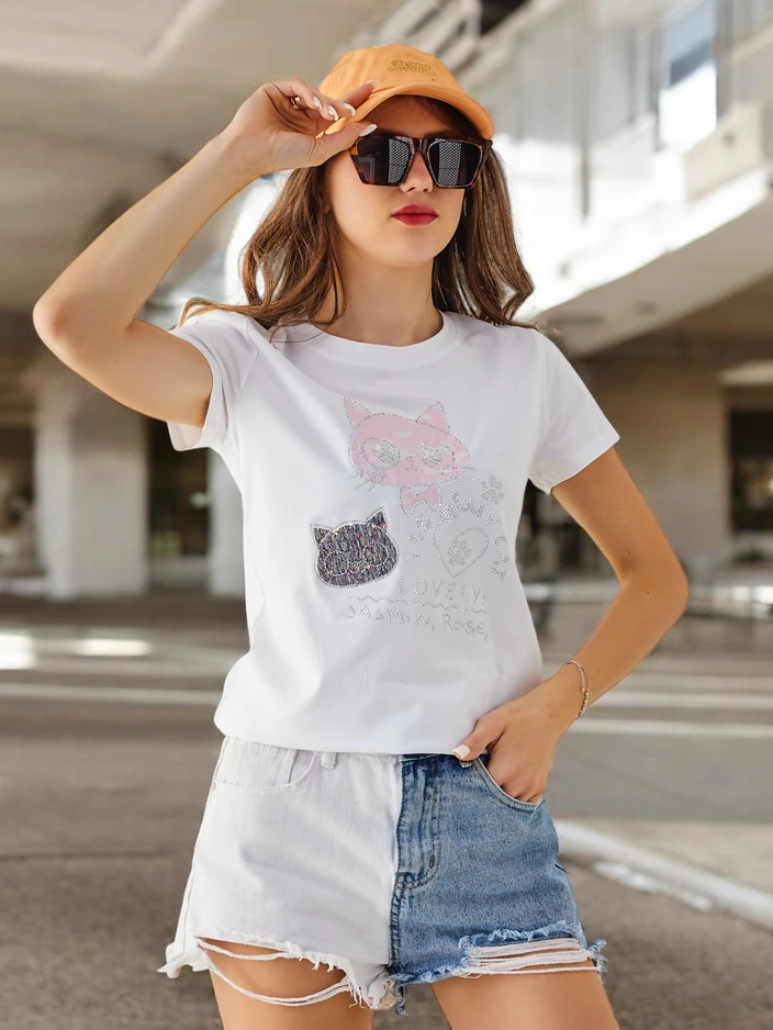 Royalfashion Дамска памучна блуза