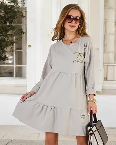 Royalfashion Дамска рокля от плат