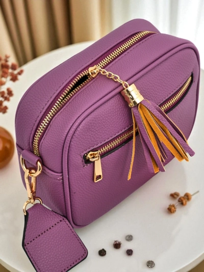 Royalfashion Малка дамска чанта от еко кожа с цветна каишка Kovi Lace