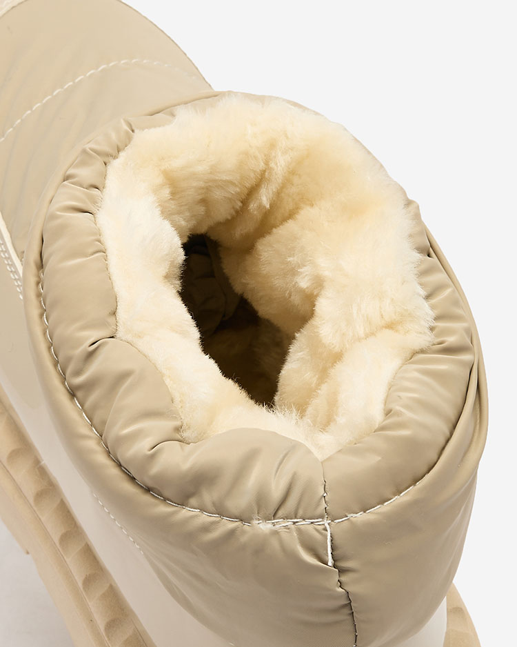 Royalfashion Дамски ботуши за сняг в светлокафяв цвят Ireda