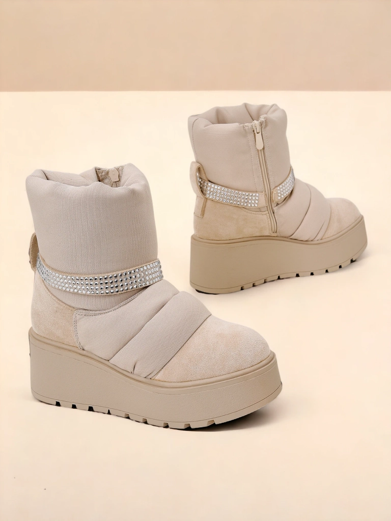 Royalfashion Дамски клиновидни зимни ботуши Renosi