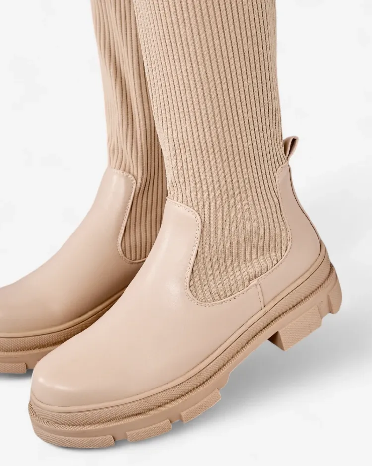 Royalfashion Дамски ботуши Sonelli с приплъзване над коляното