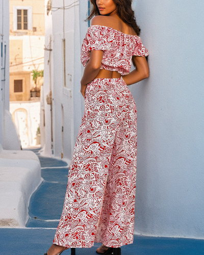 Royalfashion Дамски комплект от две части с щампа