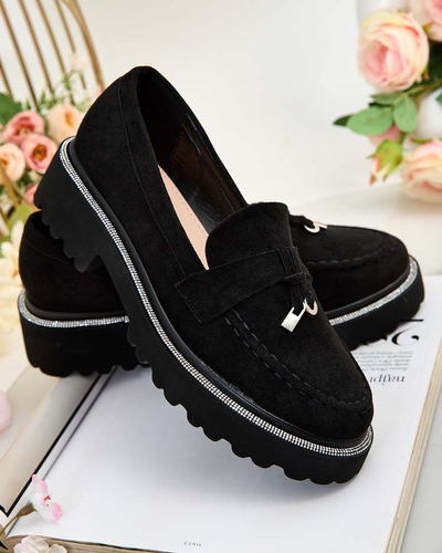 Royalfashion Дамски мокасини с циркони Ali