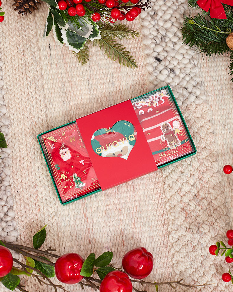 Royalfashion Коледни детски чорапи в кутия 3/пак