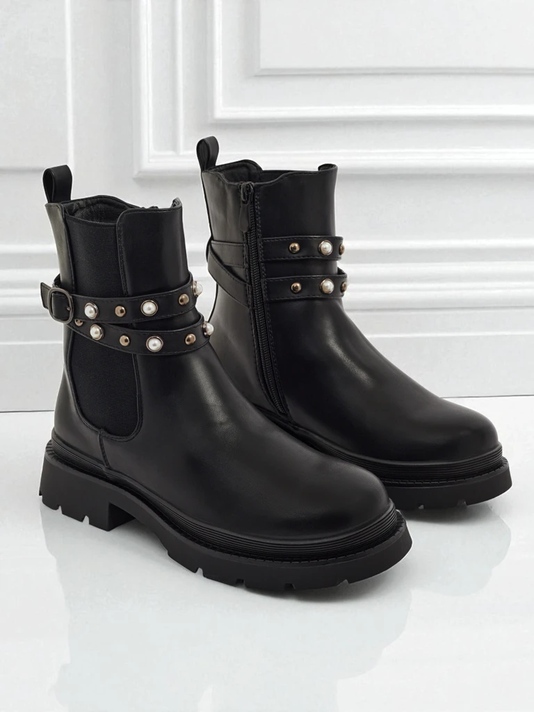 Високи дамски еко кожени боти Pearl Mist