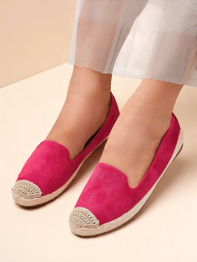 Royalfashion Дамски еспадрили еко велур Bombei