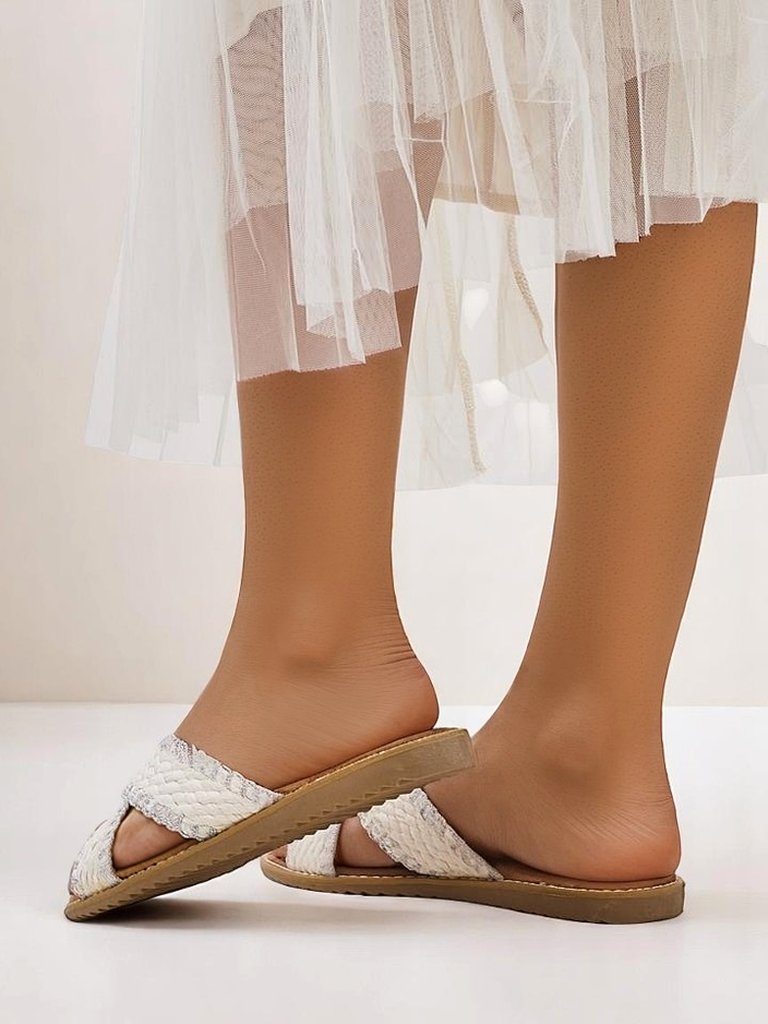 Сандали Royalfashion за жени с тъкани ленти Bornes