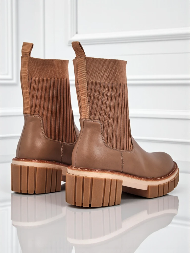 Дамски боти на ток от екологична кожа Ivy Storm