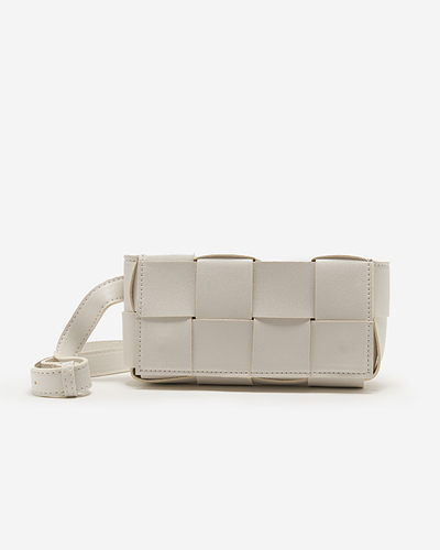 Biała damska torebka typu nerka - Akcesoria