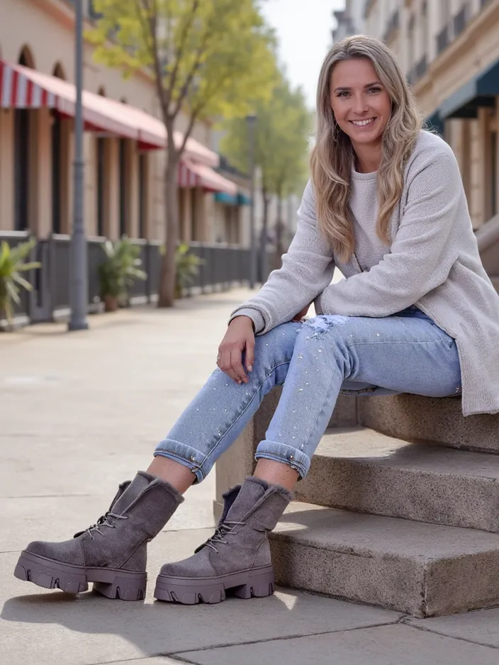 Royalfashion Дамски Обувки с Лаци Кавенма