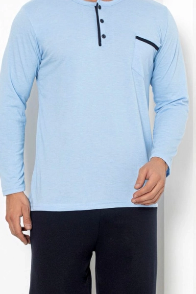 Royalfashion Памучна мъжка пижама с джоб