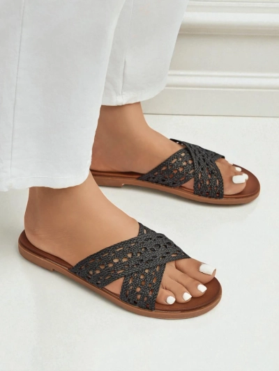 Royalfashion Дамски чехли с равна подметка Ella Brooke