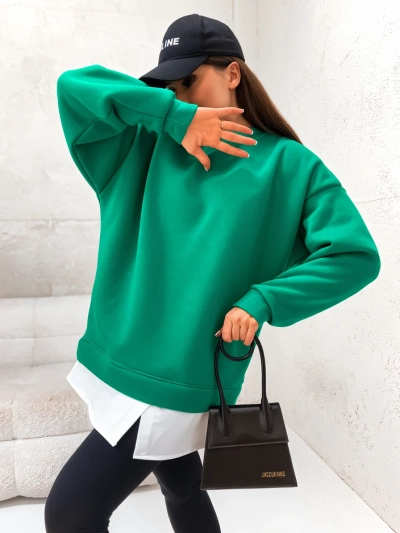 Роялфешън Памучен дамски суитшърт с подвижно дъно