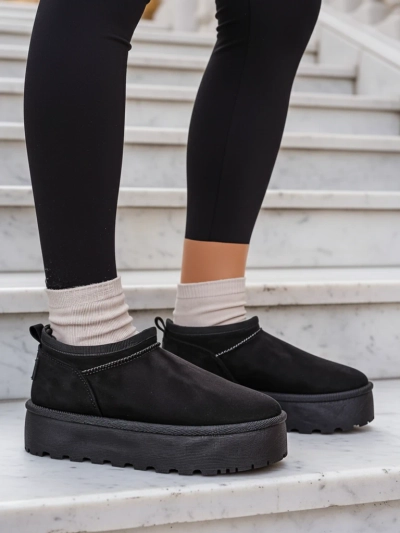 Royalfashion Дамски къси ботуши a'la snow boots Ozozi