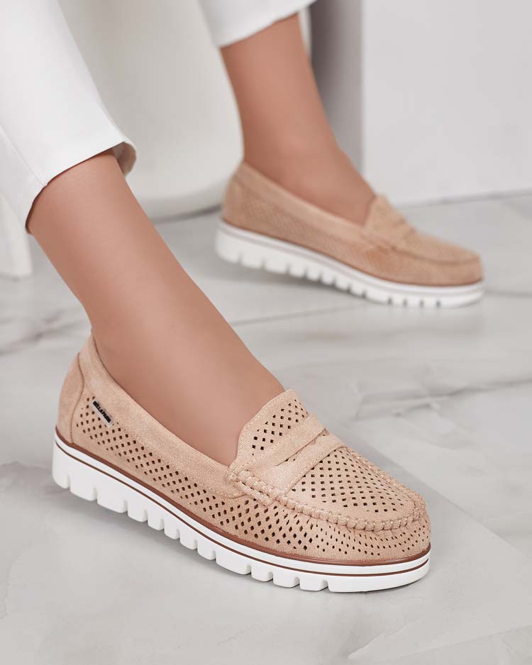 Royalfashion Ажурни дамски мокасини Leteller