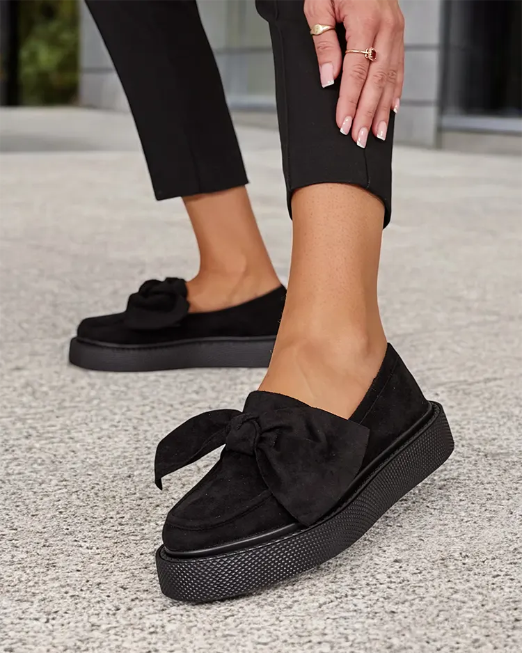 Royalfashion Дамски полуобувки с панделка Eriz