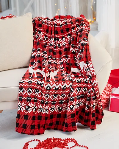 Рождественски плед Royalfashion 200x220