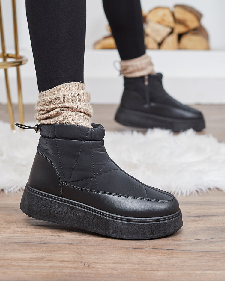 Royalfashion Дамски ботуши за сняг в черен цвят Fopinia