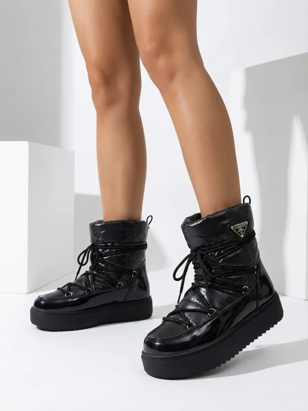 Разпространен стил за жени на Шамари Роялфешън снежни ботуши Copese