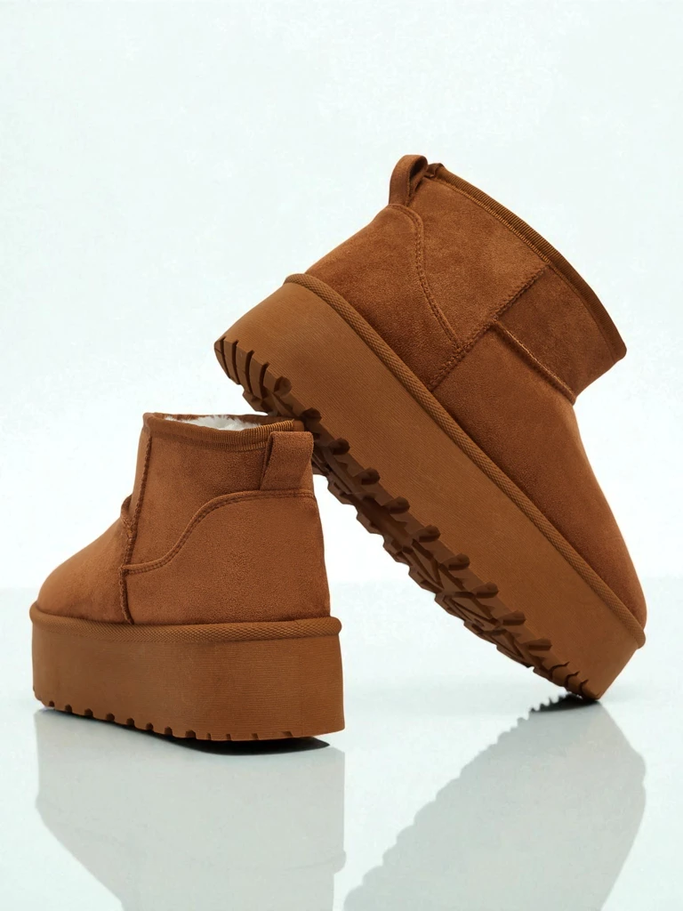 Къси дамски боти а ла сноубутс Vespera