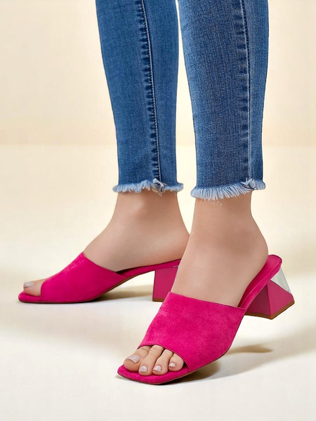 Royalfashion дамски чехли с декоративни токчета Vollatie