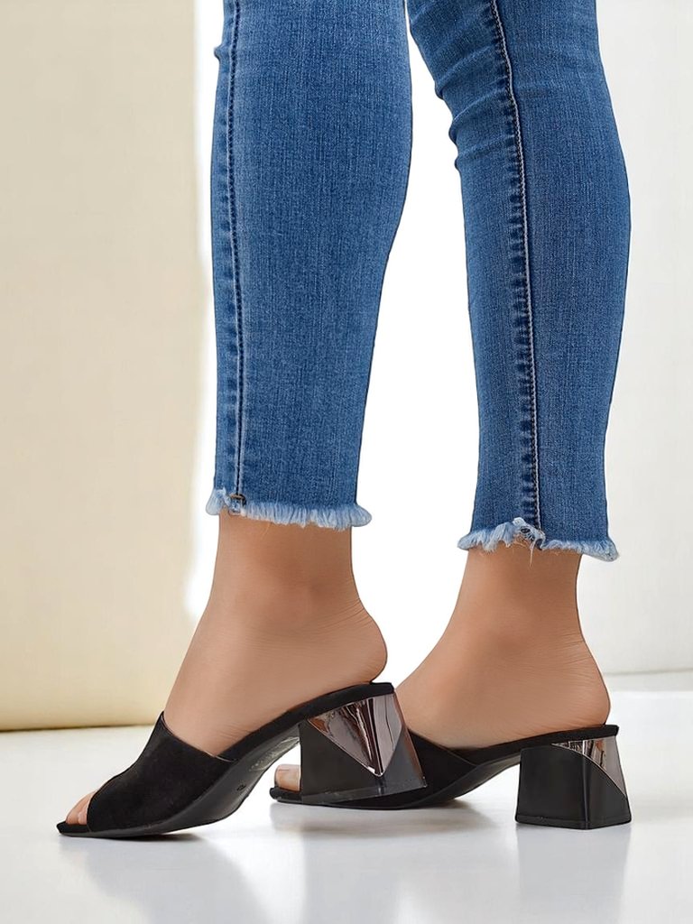 Royalfashion дамски чехли с декоративен ток Vollatie