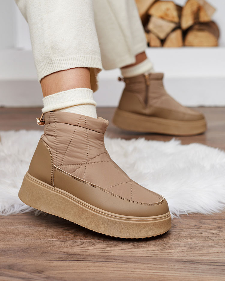 Royalfashion Дамски ботуши за сняг в кафяв цвят Armeda