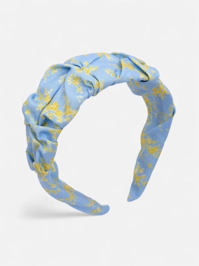 Royalfashion Лента за коса с драперия и принт