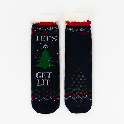 Damskie skarpetki ze świątecznym wzorem - Bielizna