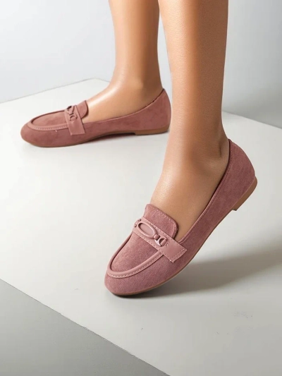 Royalfashion Женски мокасини от еко велур Zammei