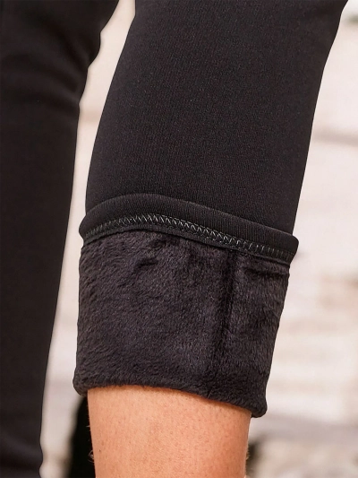 Royalfashion Дамски изолирани панталони с гети PLUS SIZE