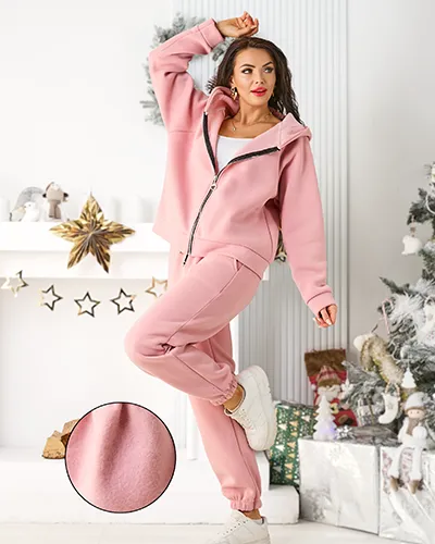 Royalfashion Женски памучен комплект суитшърт