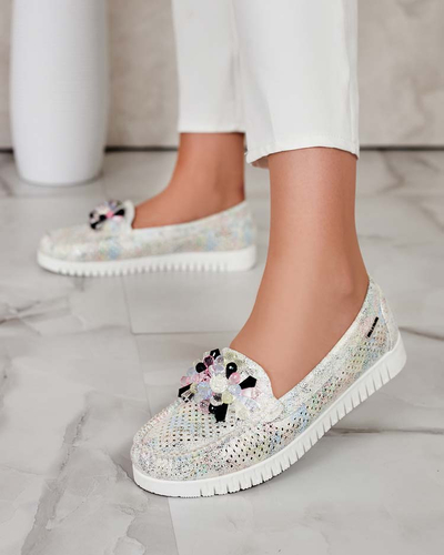 Royalfashion Дамски ажурни мокасини с мъниста Nasfali