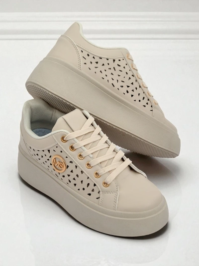 Дамски сникърси Ecru на платформа Boreas Royalfashion екологична кожа