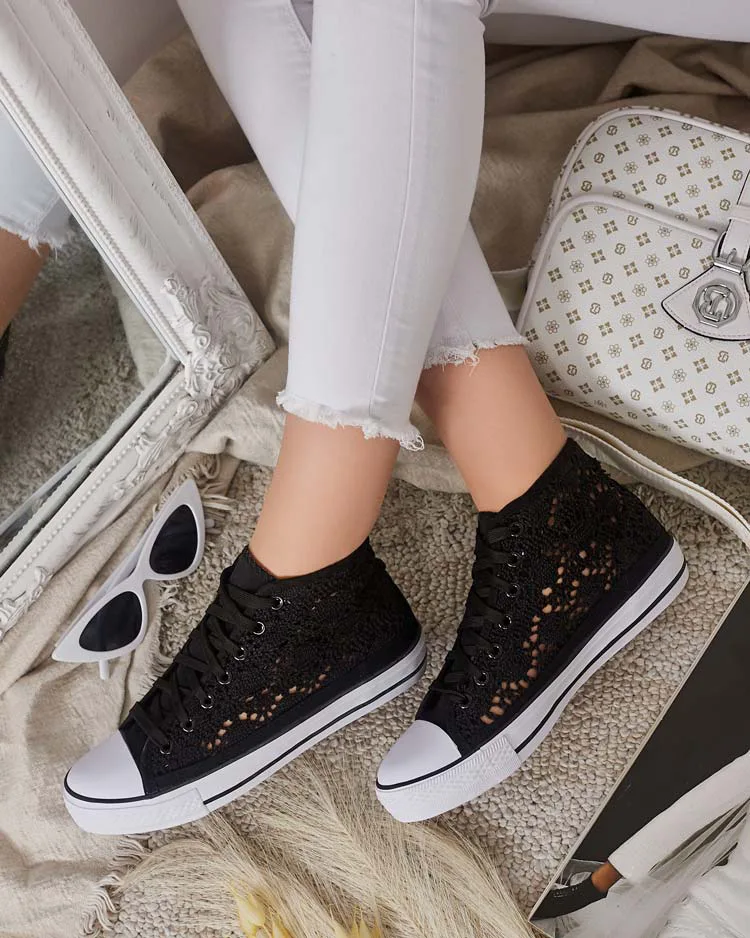 Royalfashion Дамски ажурни маратонки Nictz