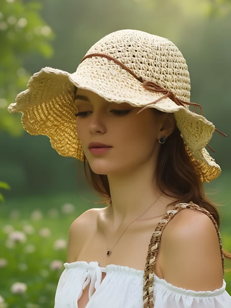 Royalfashion Дамска сламена шапка Whisper Bow