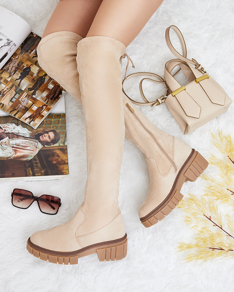 Royalfashion Дамски ботуши над коляното Staroll