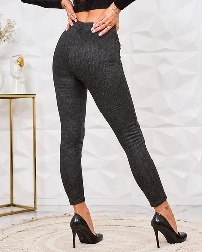 Royalfashion Дамски изолирани карирани панталони