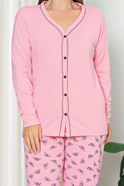 Дамска памучна 2-частна пижама от Royalfashion PLUS SIZE