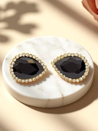 Royalfashion Дамски клипс обеци с кристали и циркони