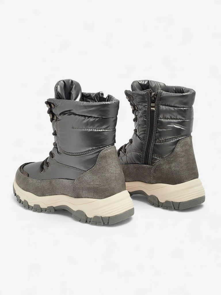 Дамски боти Aurora Сребристи Екологични Ежедневни за Зимата