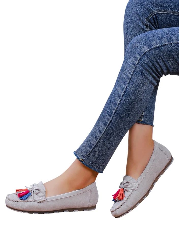 Royalfashion Жени екологични замшеви мокасини Zimmid